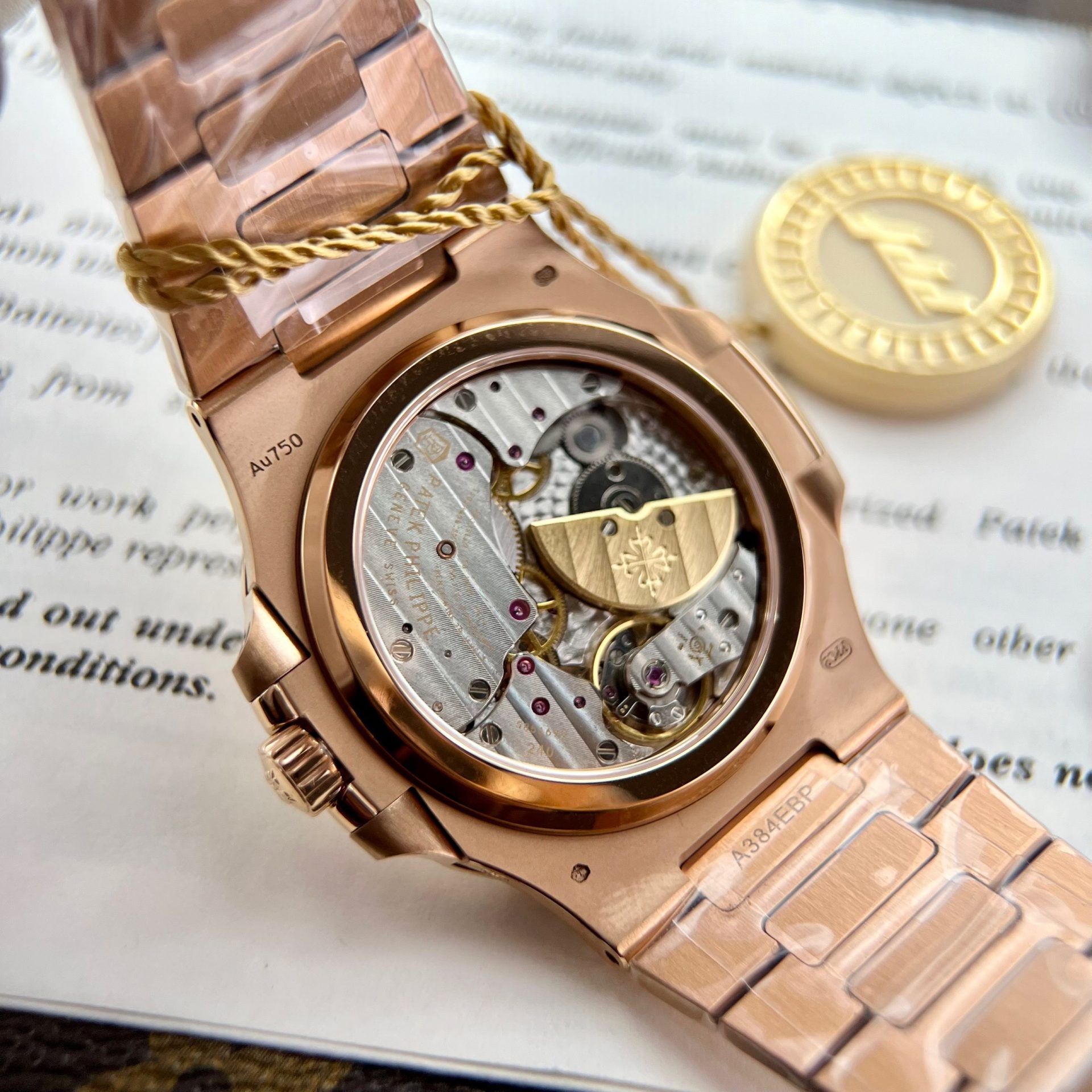 Patek Philippe Replica 1:1 Watch Nautilus 5712 Rose Gold Factory PPF V2 40mm - Top club
