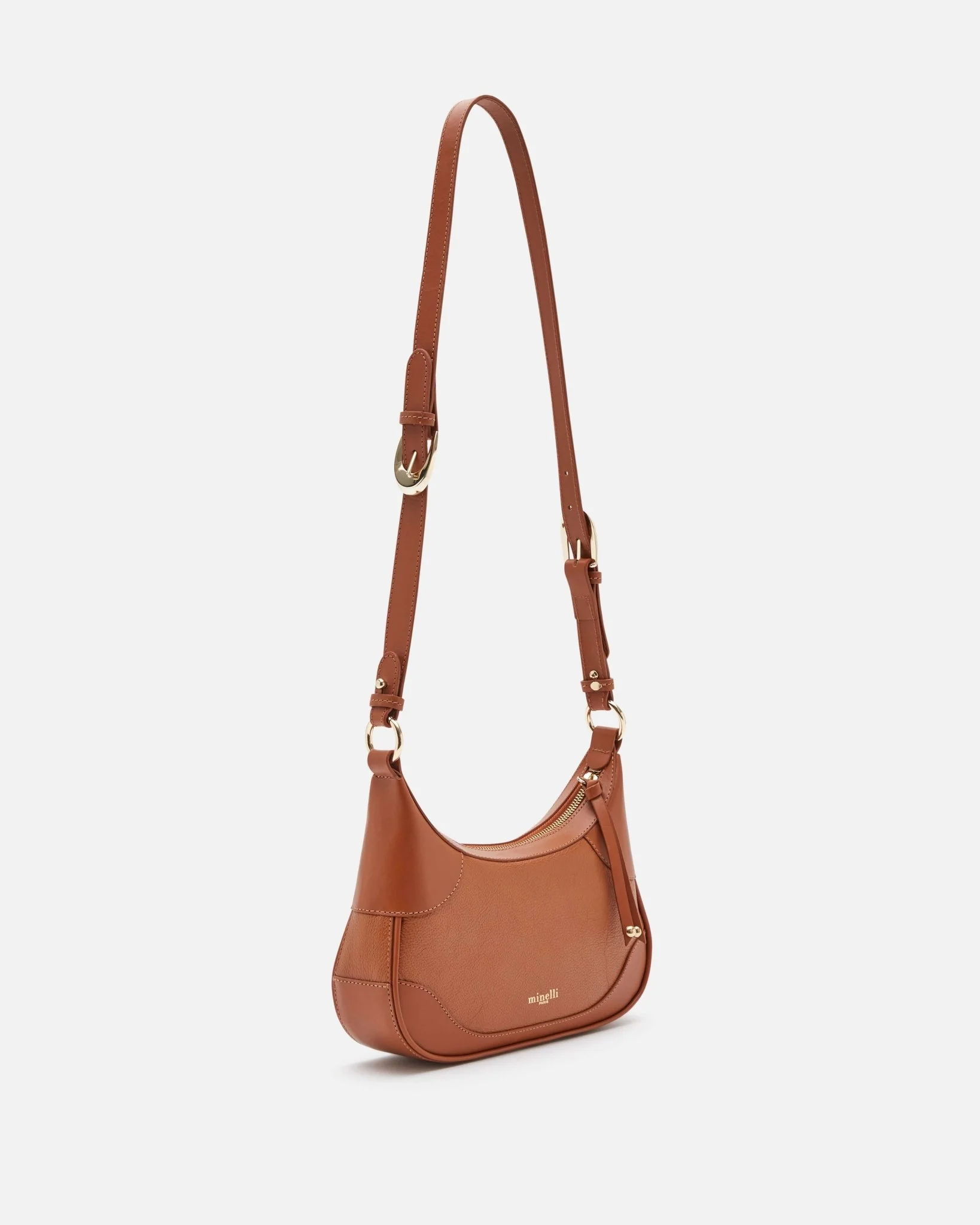 SAC KILLY/GR - En cuir grainé caramel