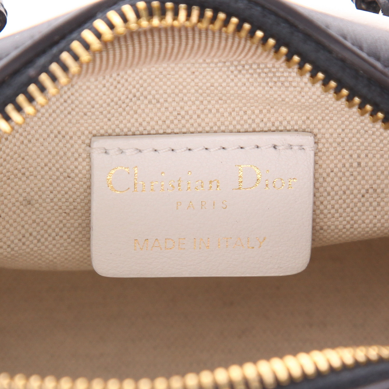 Dior Bowling handbag micro in blue and white leather1:1High-quality replica