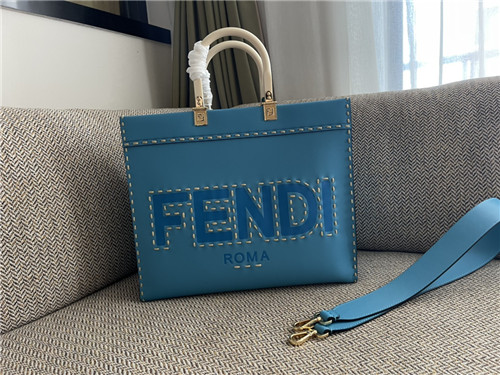 fendi sunshine tote medium blue - Replicaclubs
