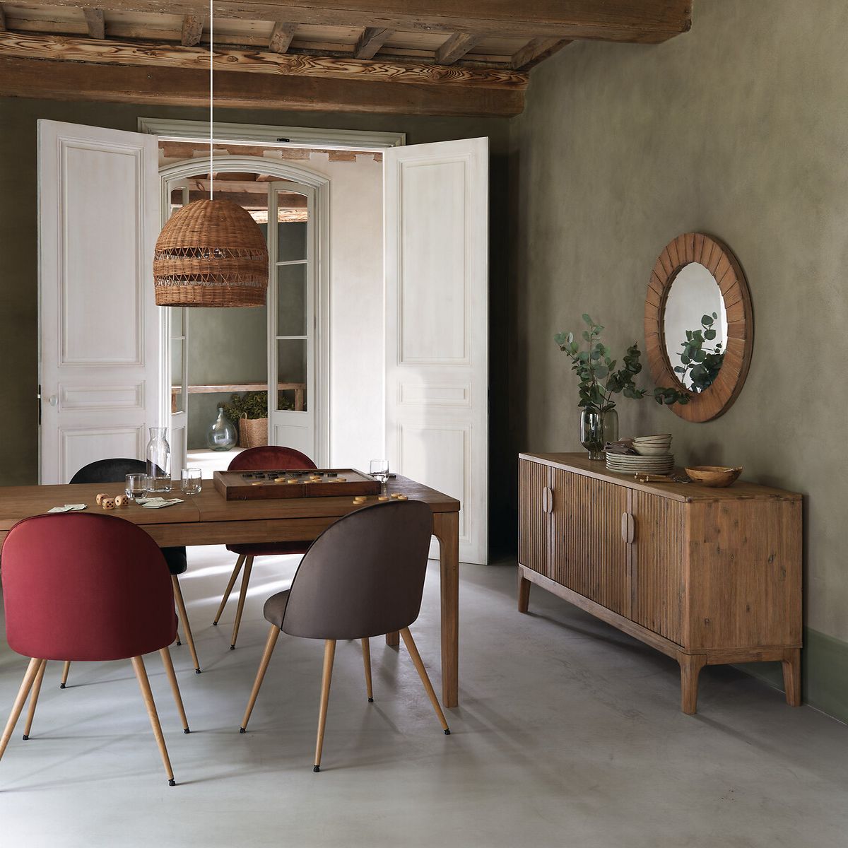 4-door Buffet "Sabor" Acacia, 160x80 cm