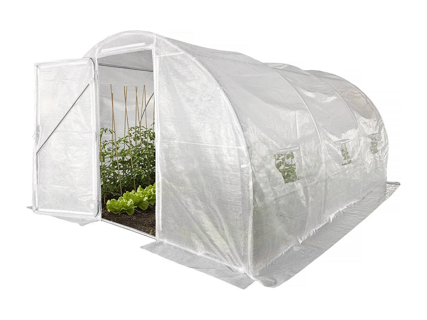 Serre tunelle de jardin avec porte 4 x 3 m 