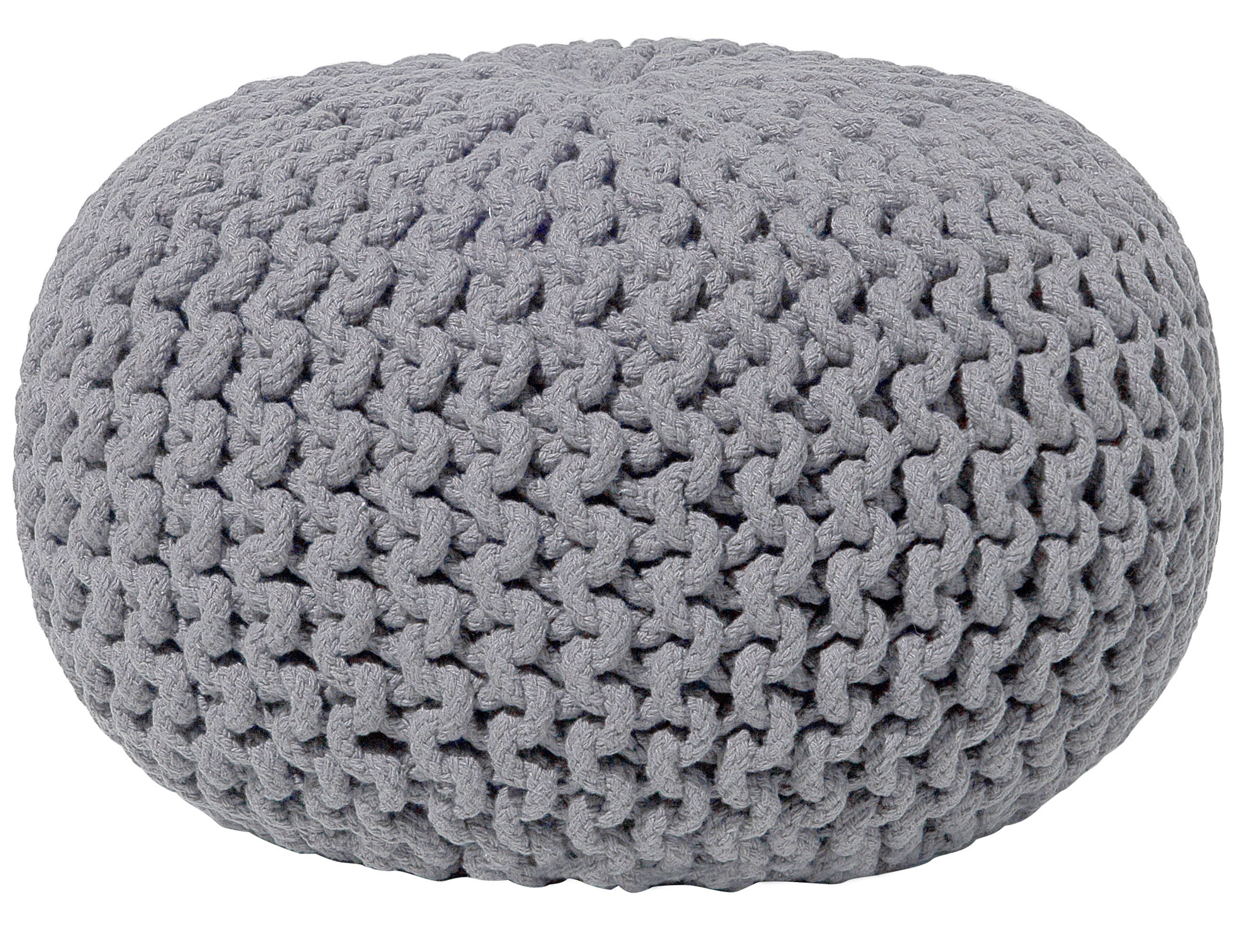 Pouffe CONRAD Cotton Grey
