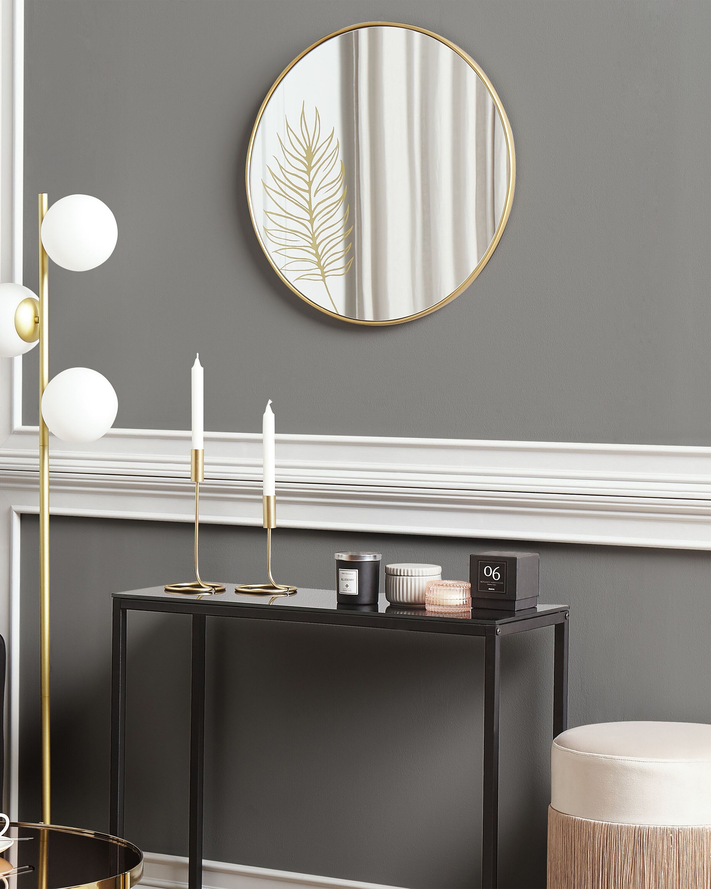 Wall Mirror SAUVIE 57 cm 57 cm Gold