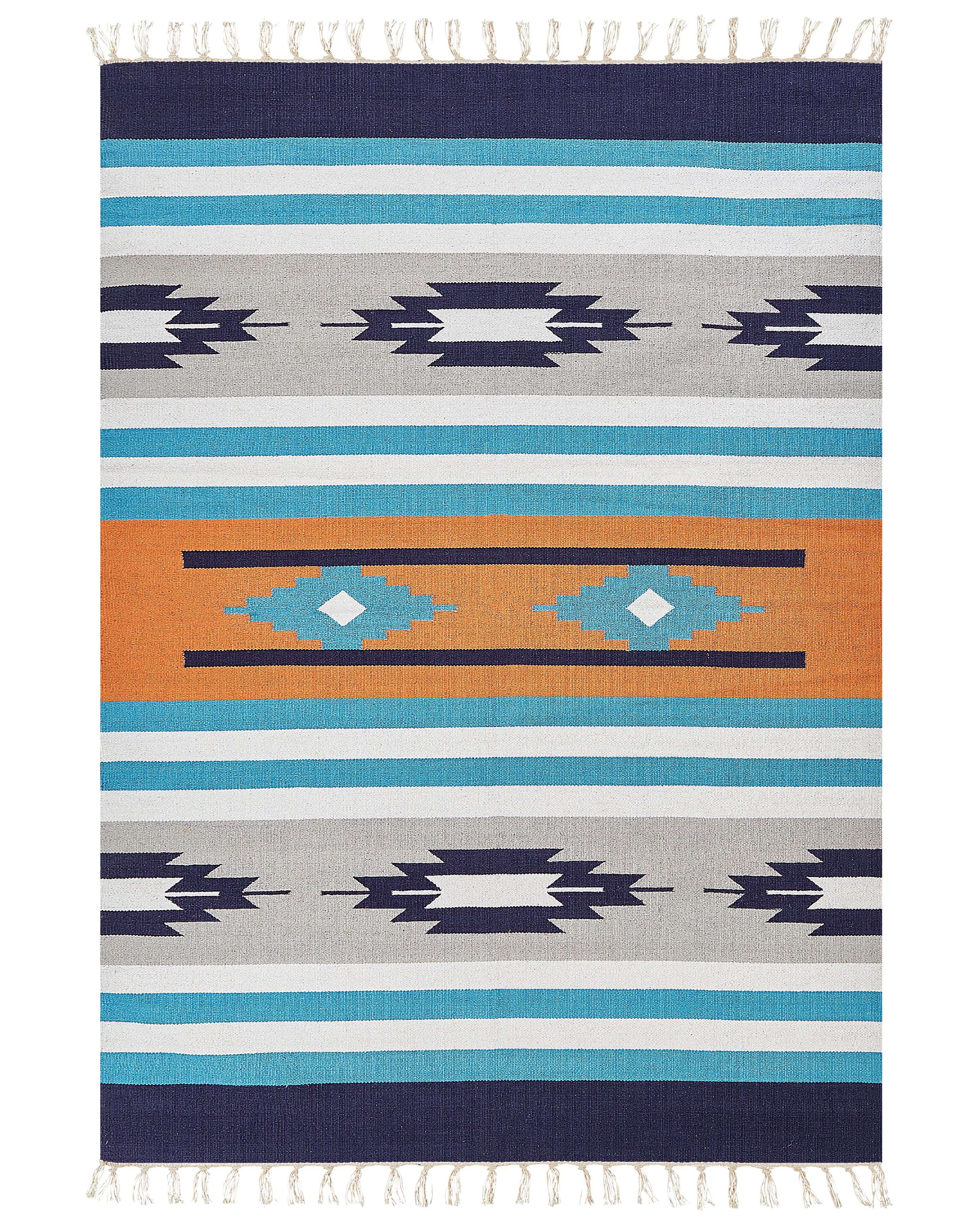 Rug NORATUS Multicolour 200 x 300 cm Cotton Kilim