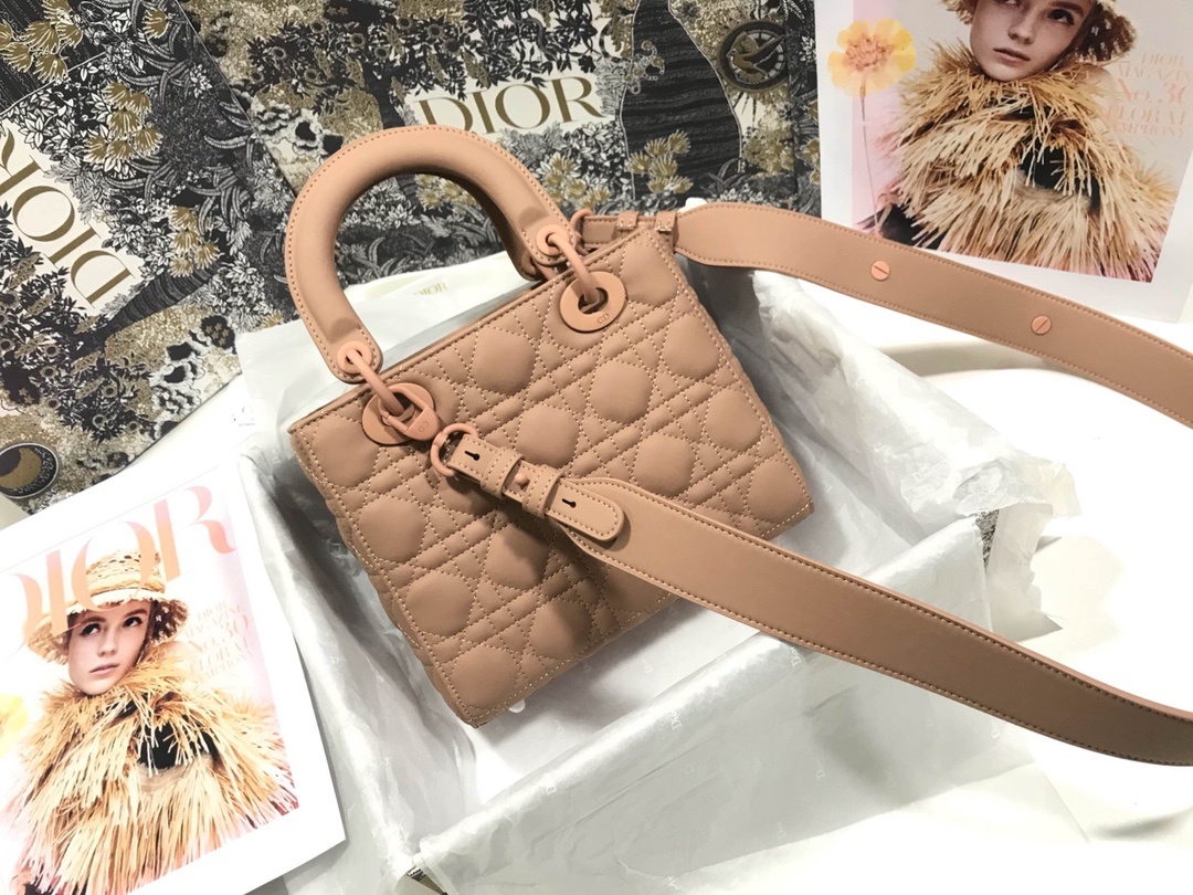 Christian Dior Smal Lady Dior My ABCDIOR Bag Brown For Women 8in/20cm CD1:1High-quality replica