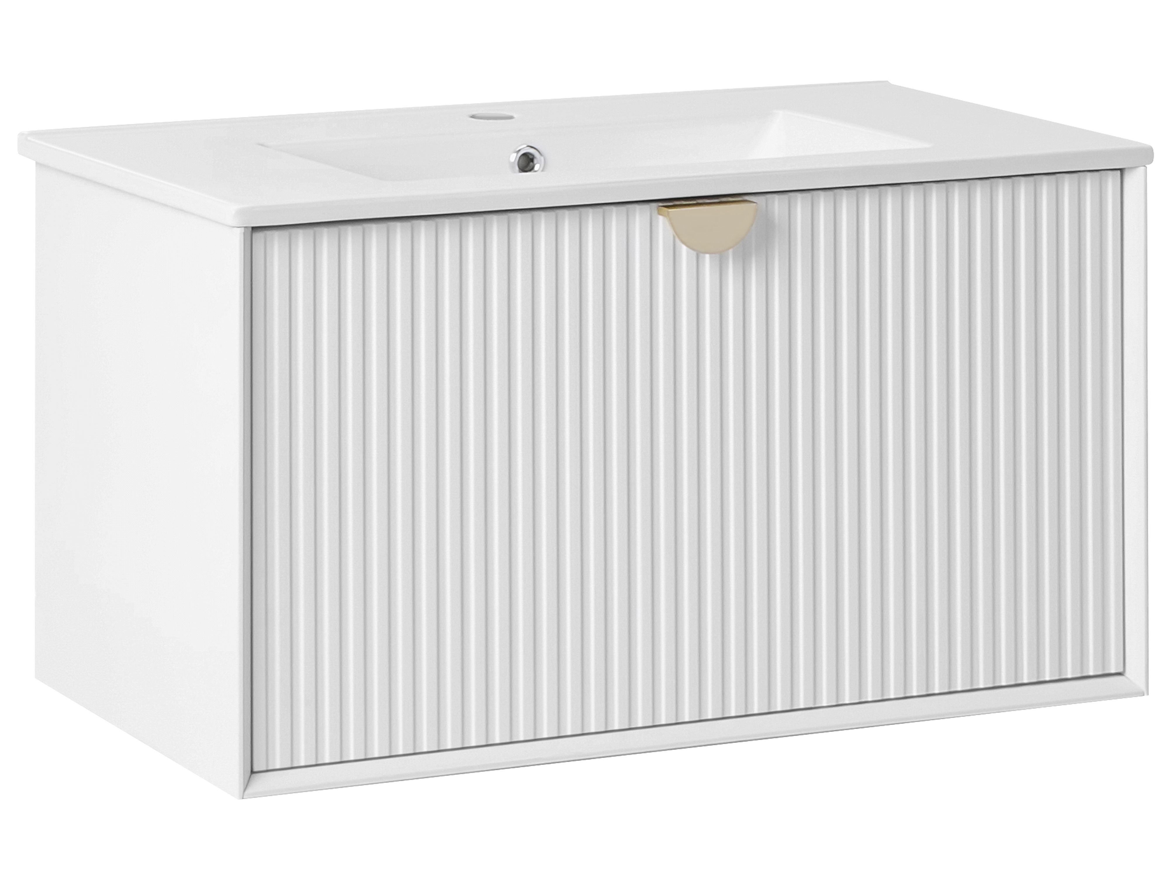Wall Mounted Vanity Unit with Basin BONAIRE White