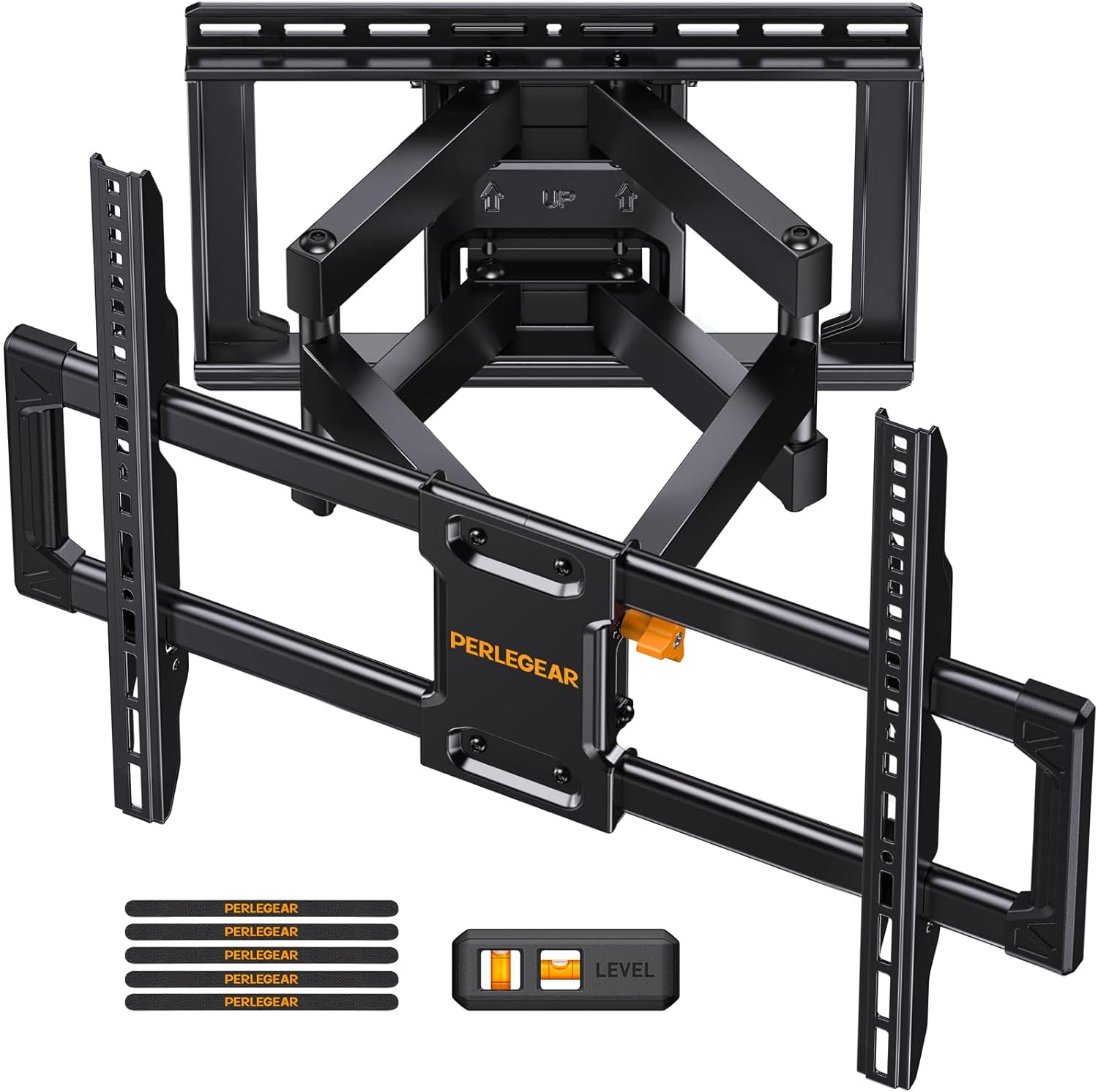Perlegear UL Listed Full Motion TV Wall Mount for 42-90