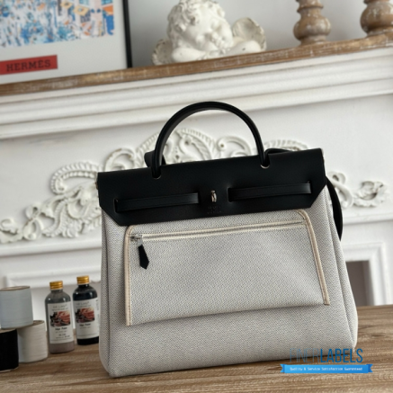 Hermès Herbag Zip 31 Bag | 31x25x10 cm | Luxury Canvas & Leather Shoulder Bag for Women | Spacious Everyday Hermès Tote1:1High-quality replica