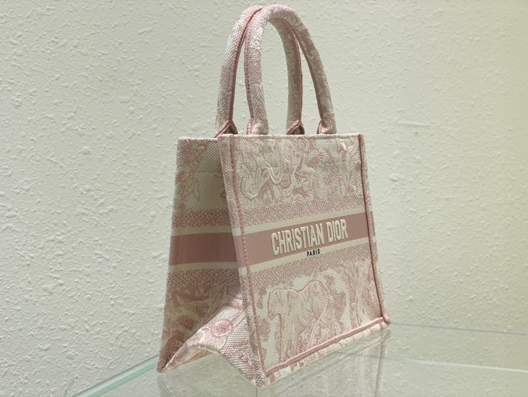 Christian Dior Small Dior Book Tote Pink, For Women, Women’s Handbags 26.5cm/10.5in CD1:1High-quality replica