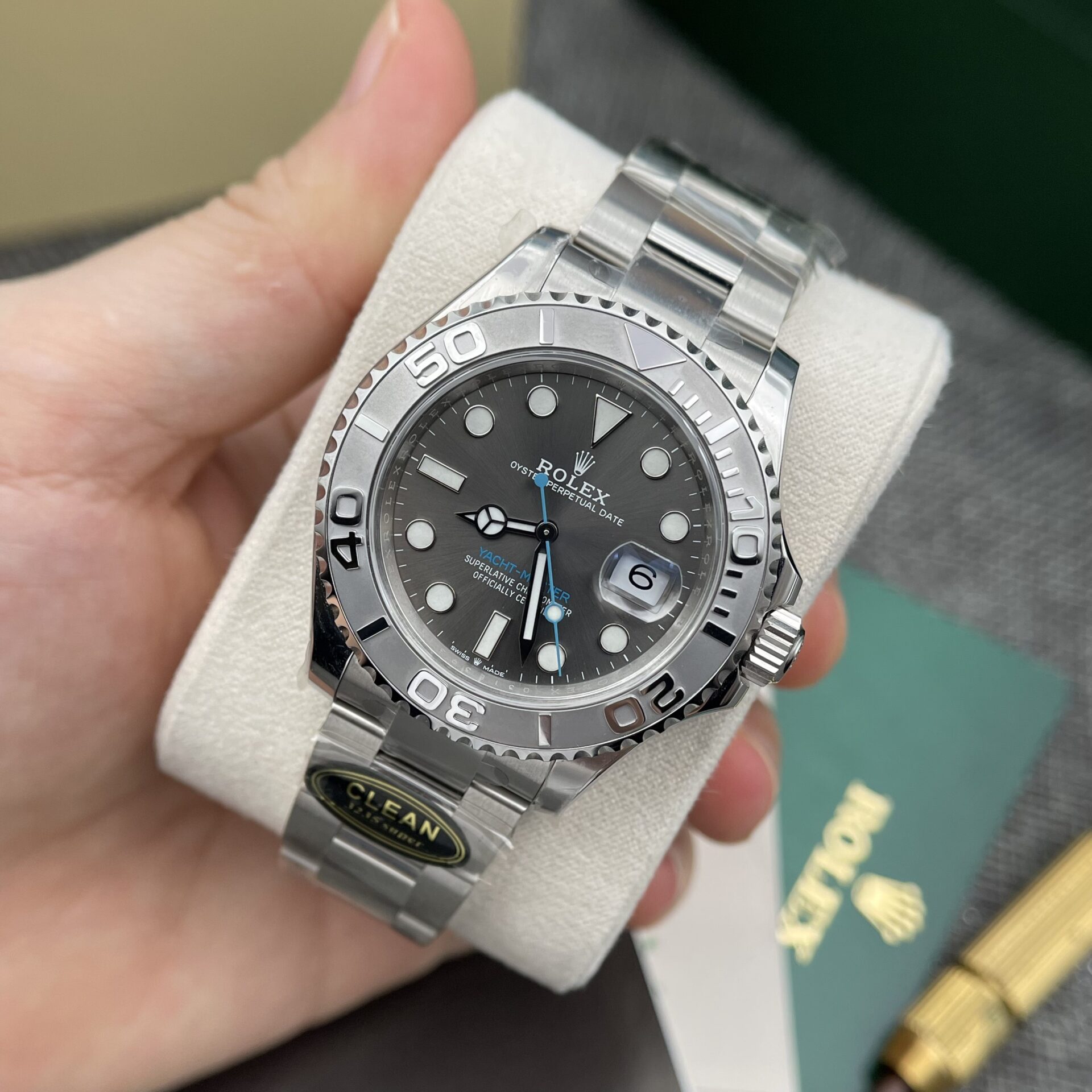 Rolex Yacht-Master 116622 Replica Watch Grey Dial Clean Factory 40mm - Elite Watch Atelier