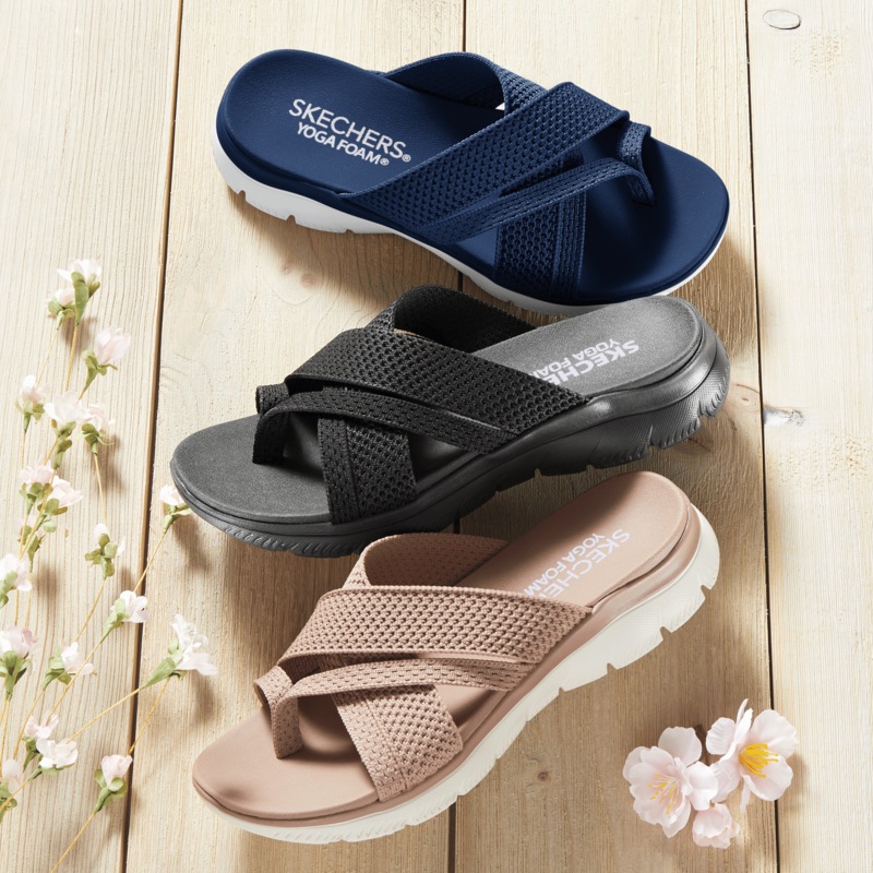 Skechers Summits Fantasy Walk Sandal with Yoga Foam Footbed - MIDNIGHT VELVET CATALOG