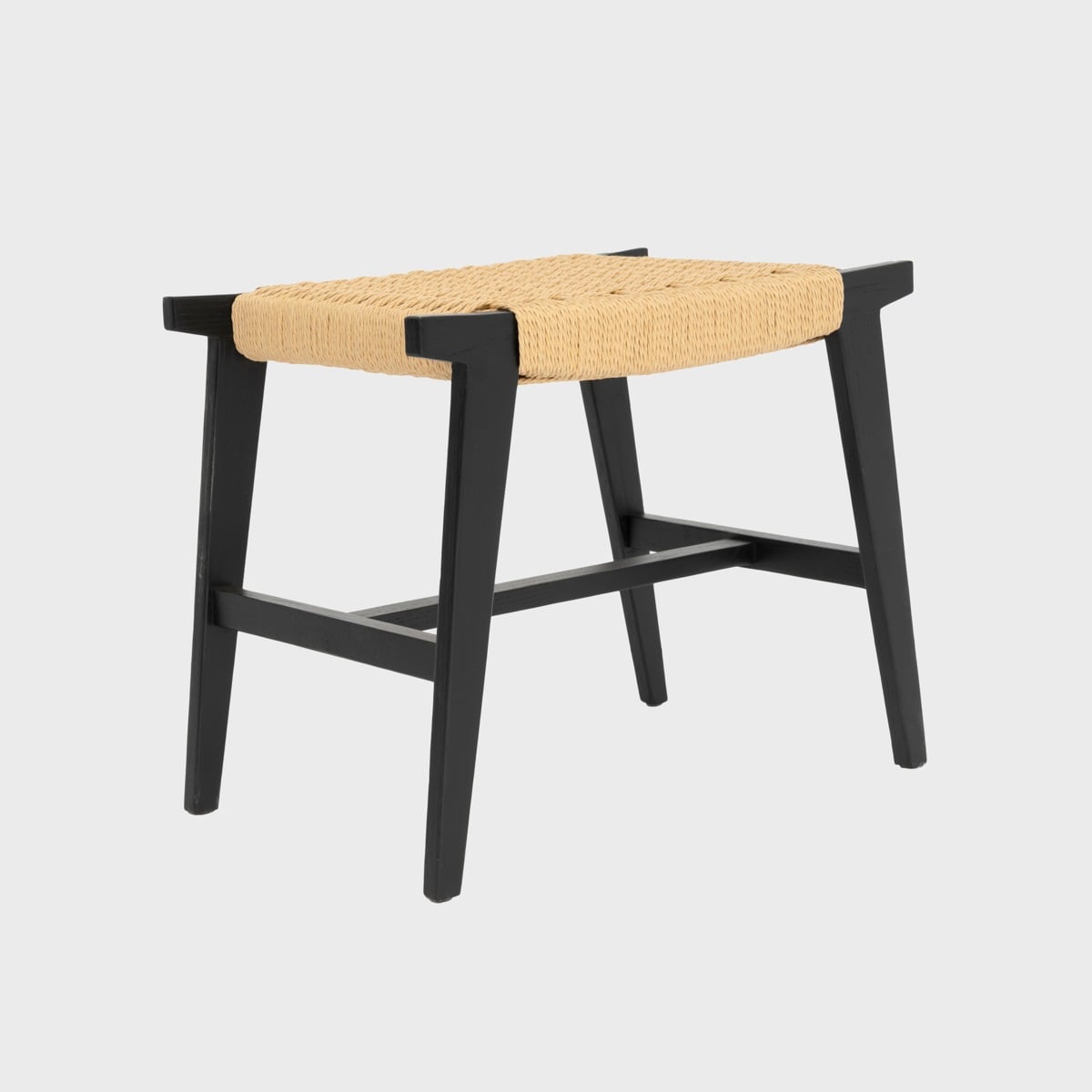 Taboret NOVUM drewniany dębowy naturalny 52x34x42 cm