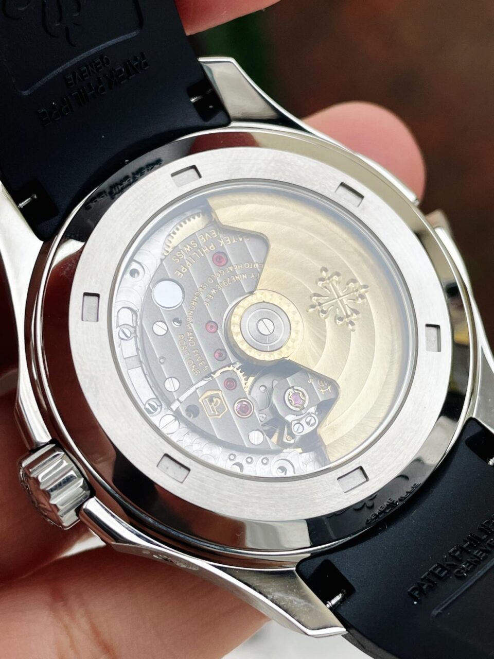 Replica PATEK PHILIPPE Aquanaut 5164A SS GRF BEST EDITION BLACK DIAL ON BLACK RUBBER STRAP A324 V2 - Top club