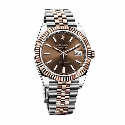 Rolex Datejust 126331 Everose Gold Automatic Chocolate Dial Jubilee Replica - Elite Watch Atelier