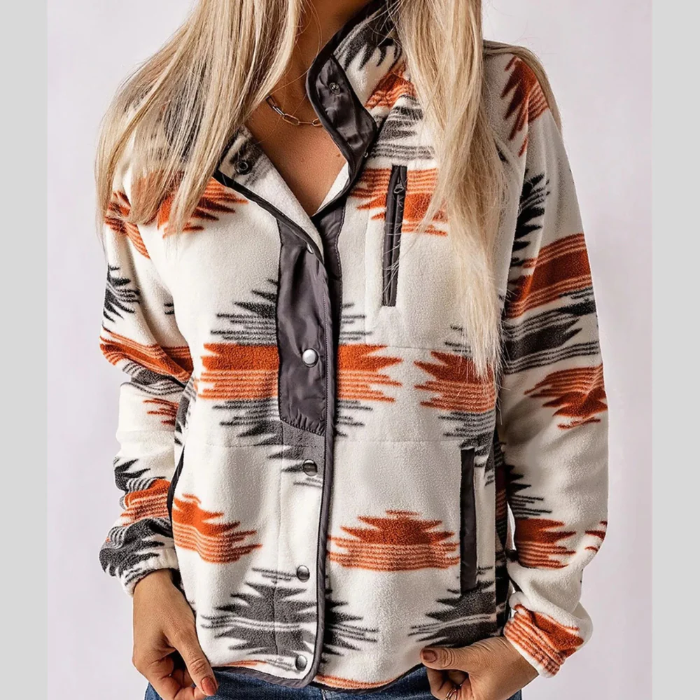 Geometric Snap Down Jacket - ZKZOOK