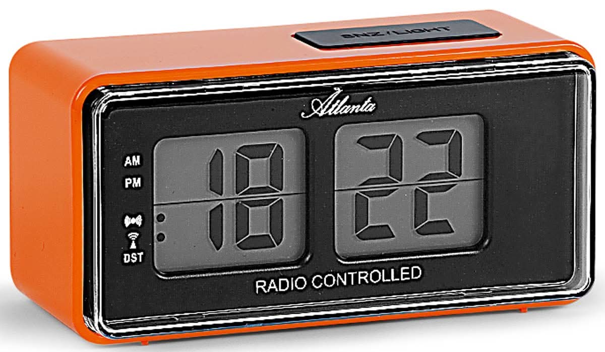 Atlanta Retro-Design Radio Alarm Clock 12.5 x 6 x 6 cm Plastic • DCF77 Funkuhr • Schlummerfunktion