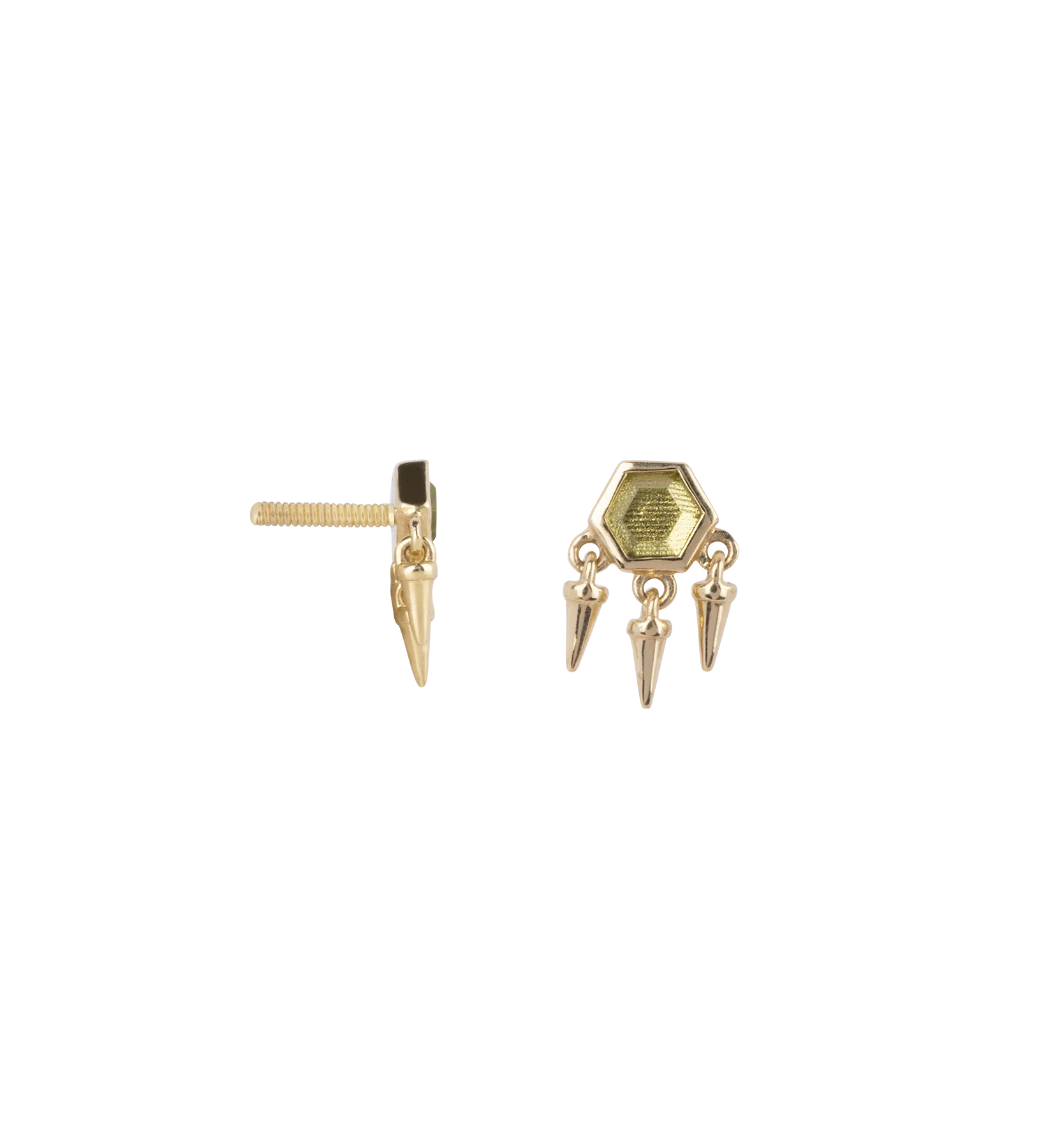 Ophelia Piercing Front 14K