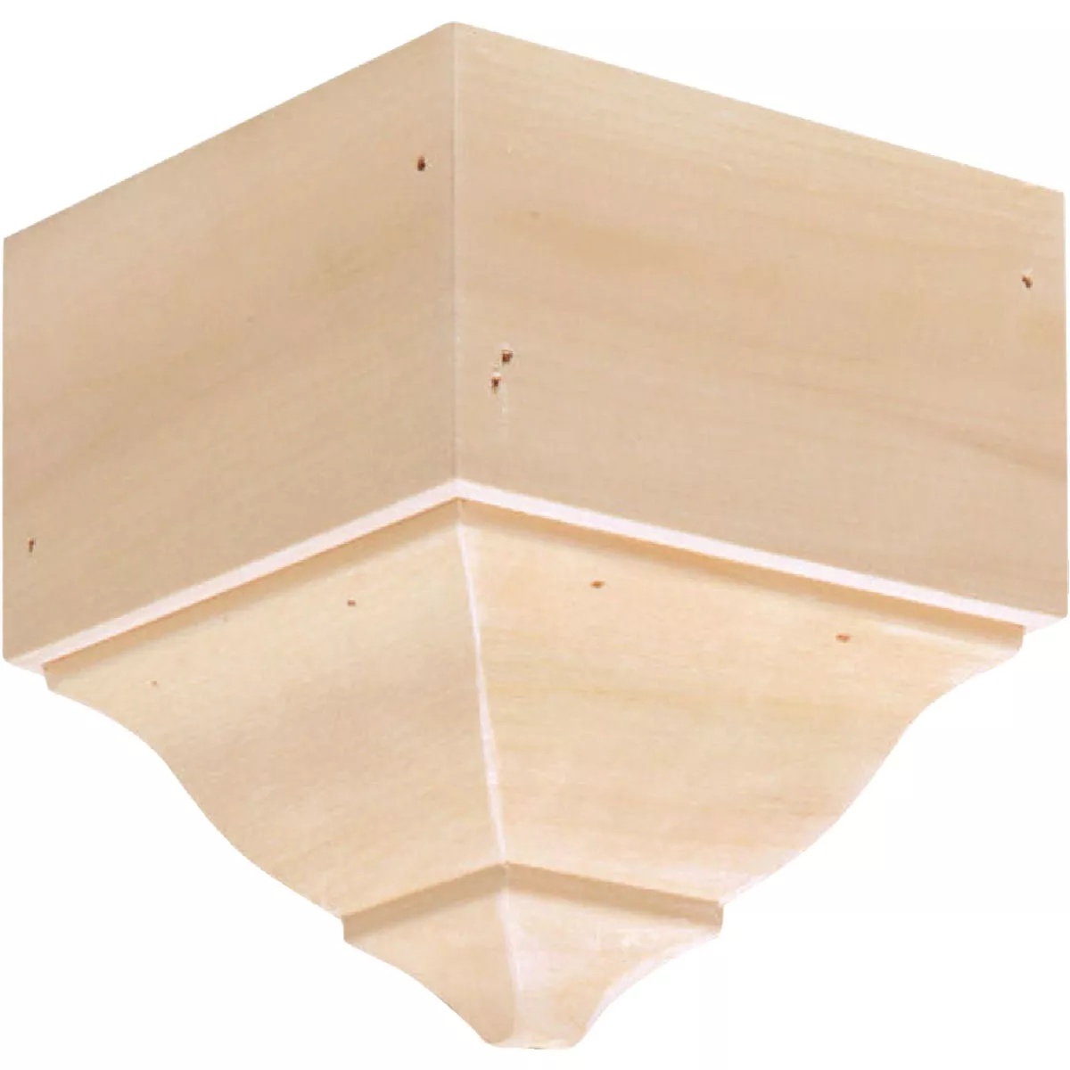 House of Fara 5-3/4 In. x 5-1/2 In. x 5-1/2 In. Unfinished Hardwood Outside Corner Molding Blocks