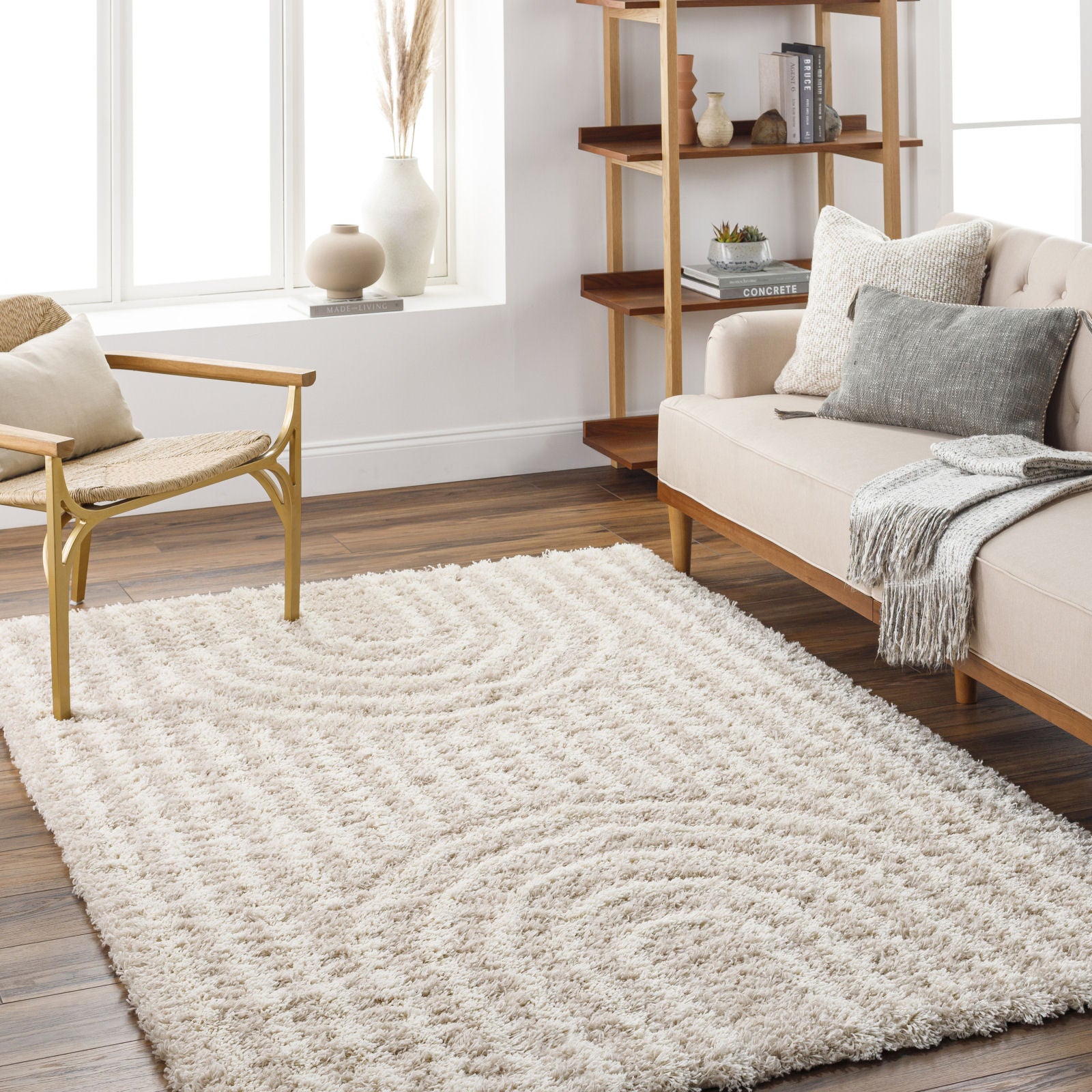 Blokker Whirl Vloerkleed 160 x 220 cm - Beige