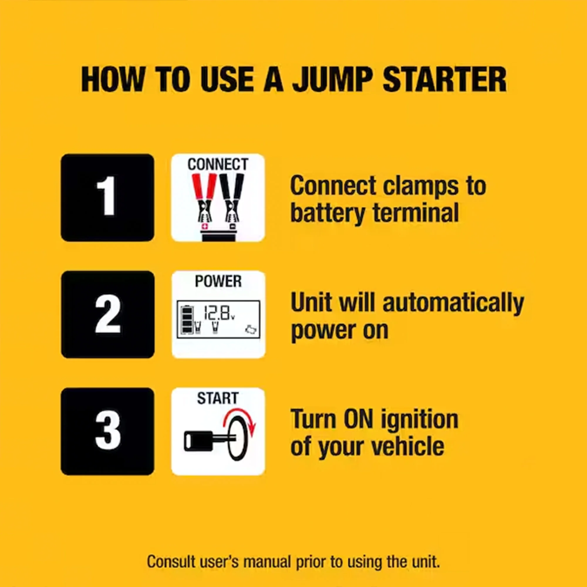 DeWalt 1600 Peak Amp Lithium Jump Starter with USB Power Bank DXAELJ16 - Image 2
