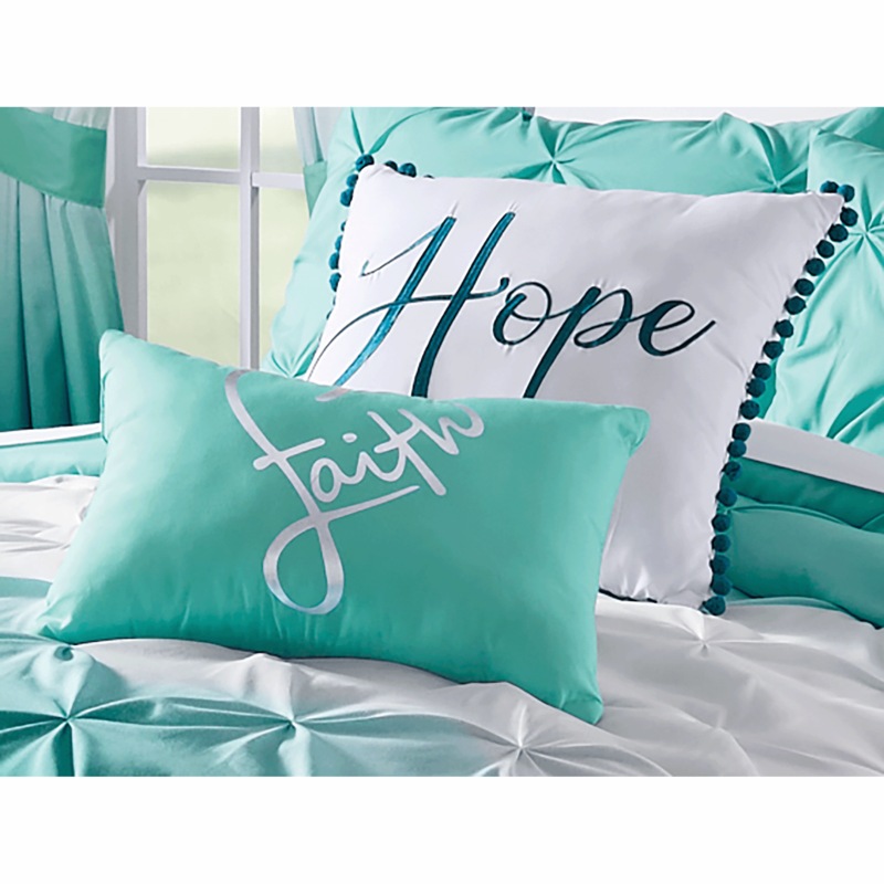 Faith and Hope Accent Pillows - MIDNIGHT VELVET CATALOG