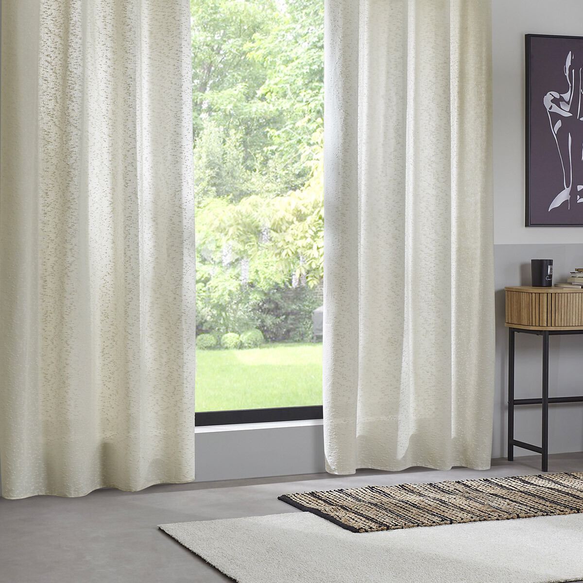 Curtain "Aska" Beige, 140x260 cm