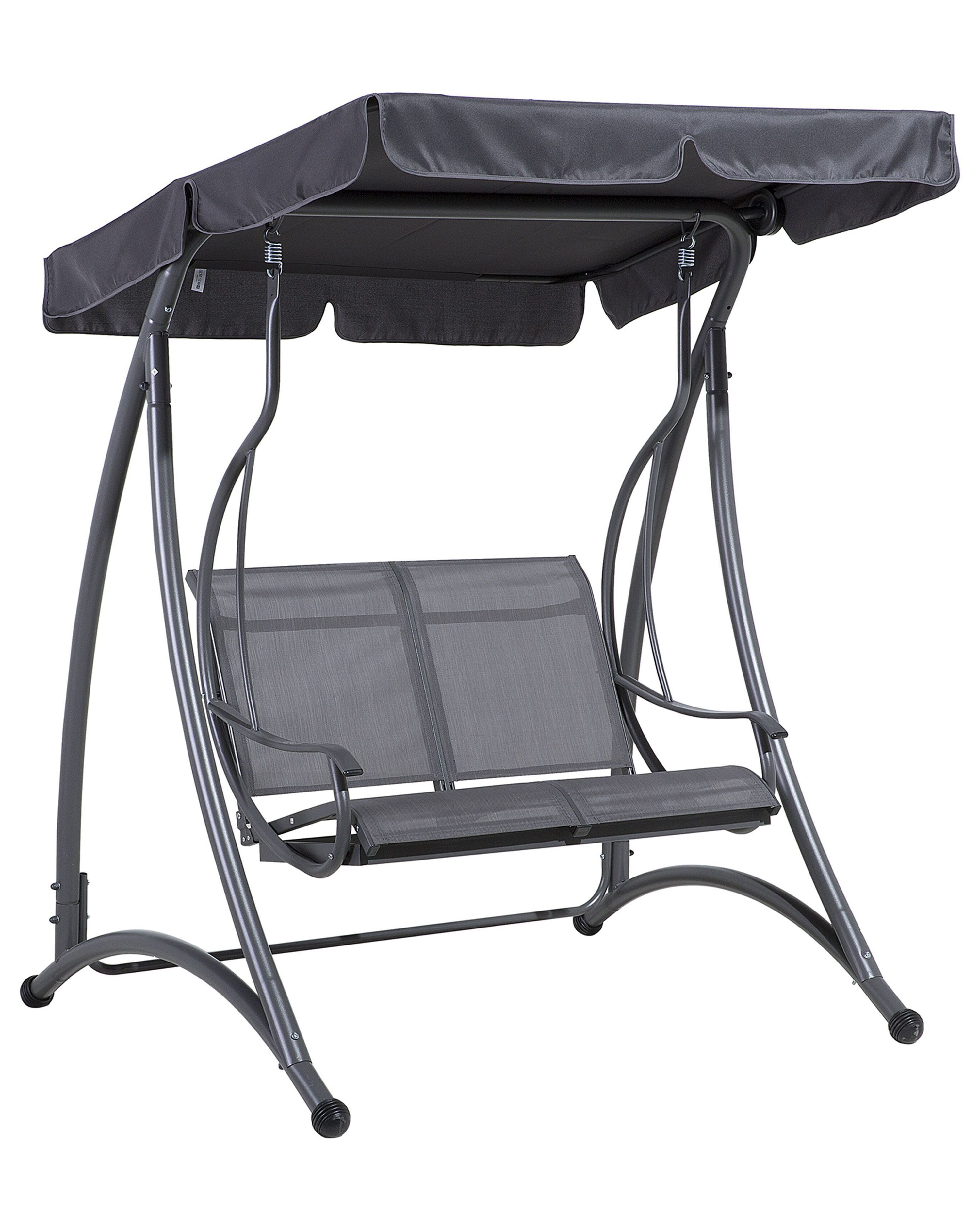 Patio Swing TESERO Metal Grey