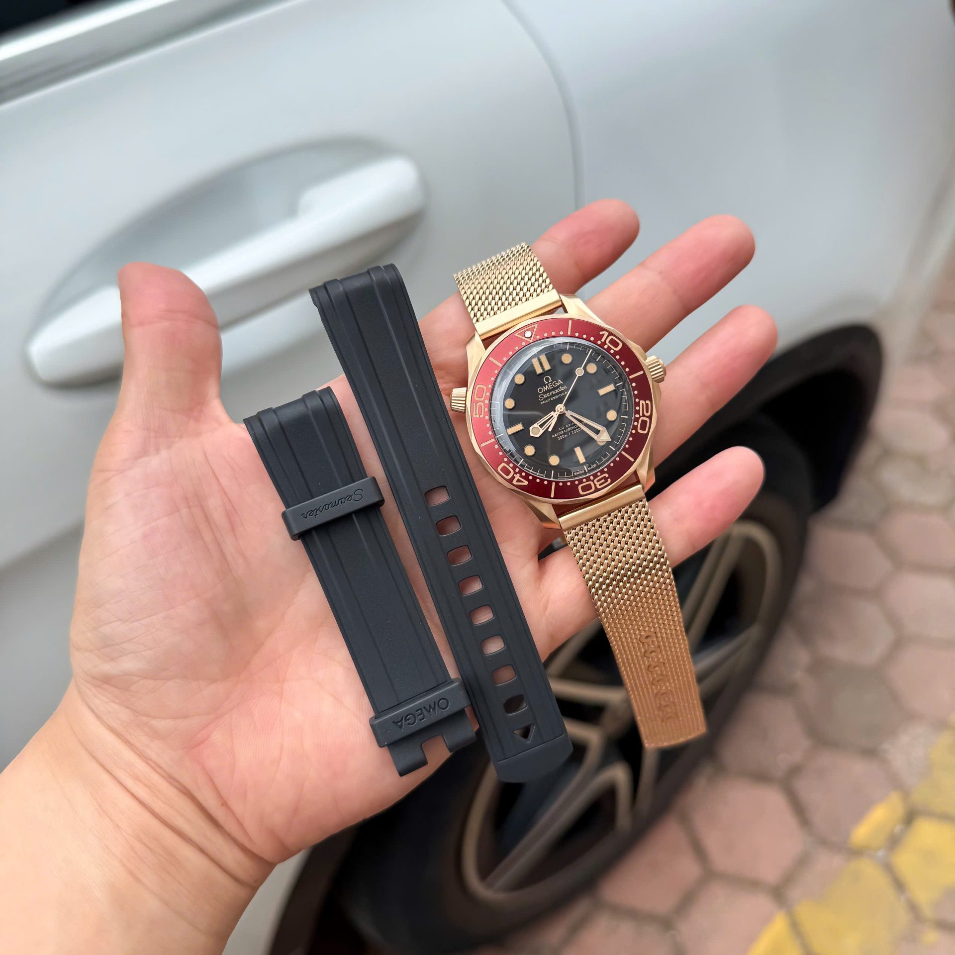 Omega Replica 11 Watch Seamaster Diver 300M Bronze Gold VS Factory 42mm - Elite Watch Atelier