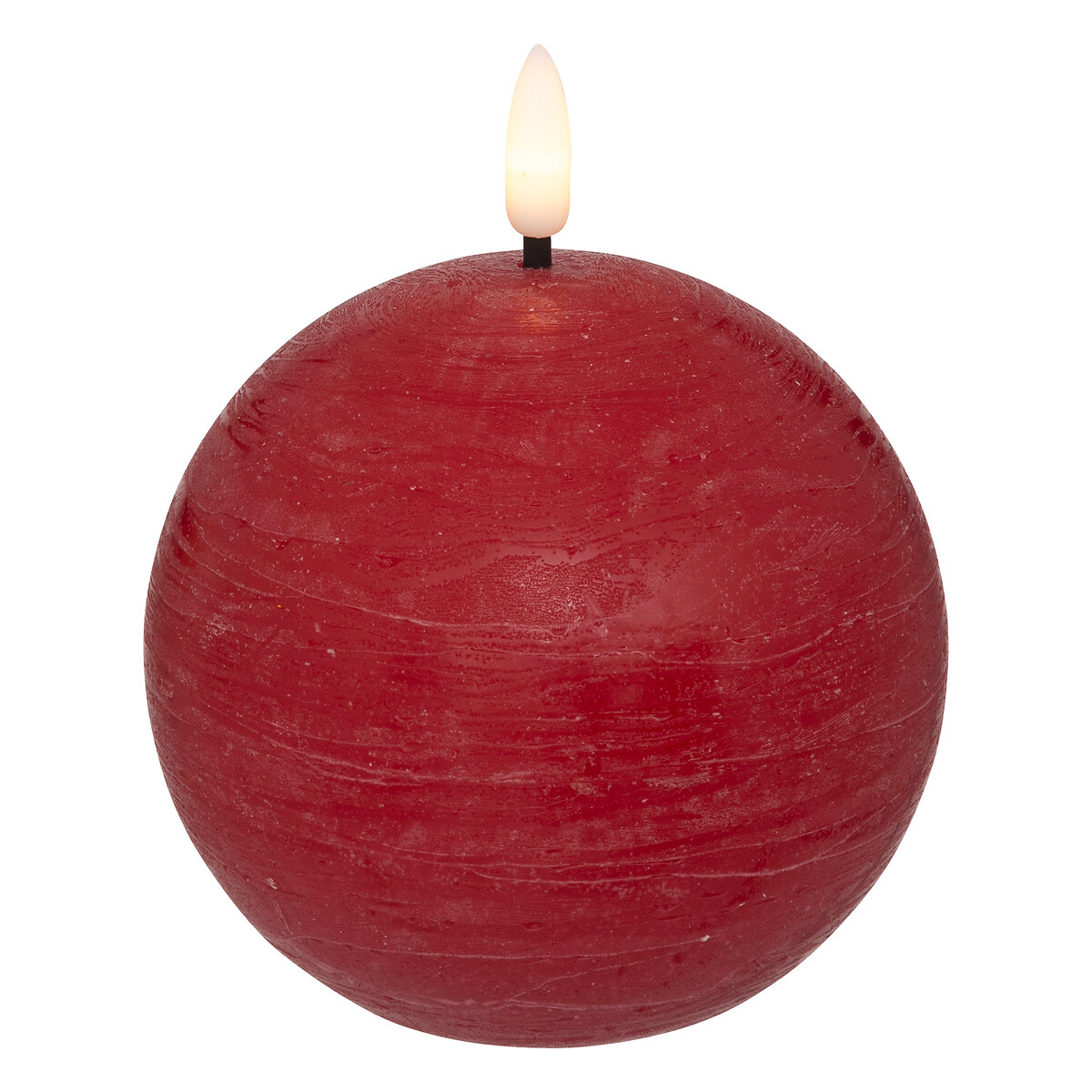 "Molia" LED ball candle Red, D.10 cm