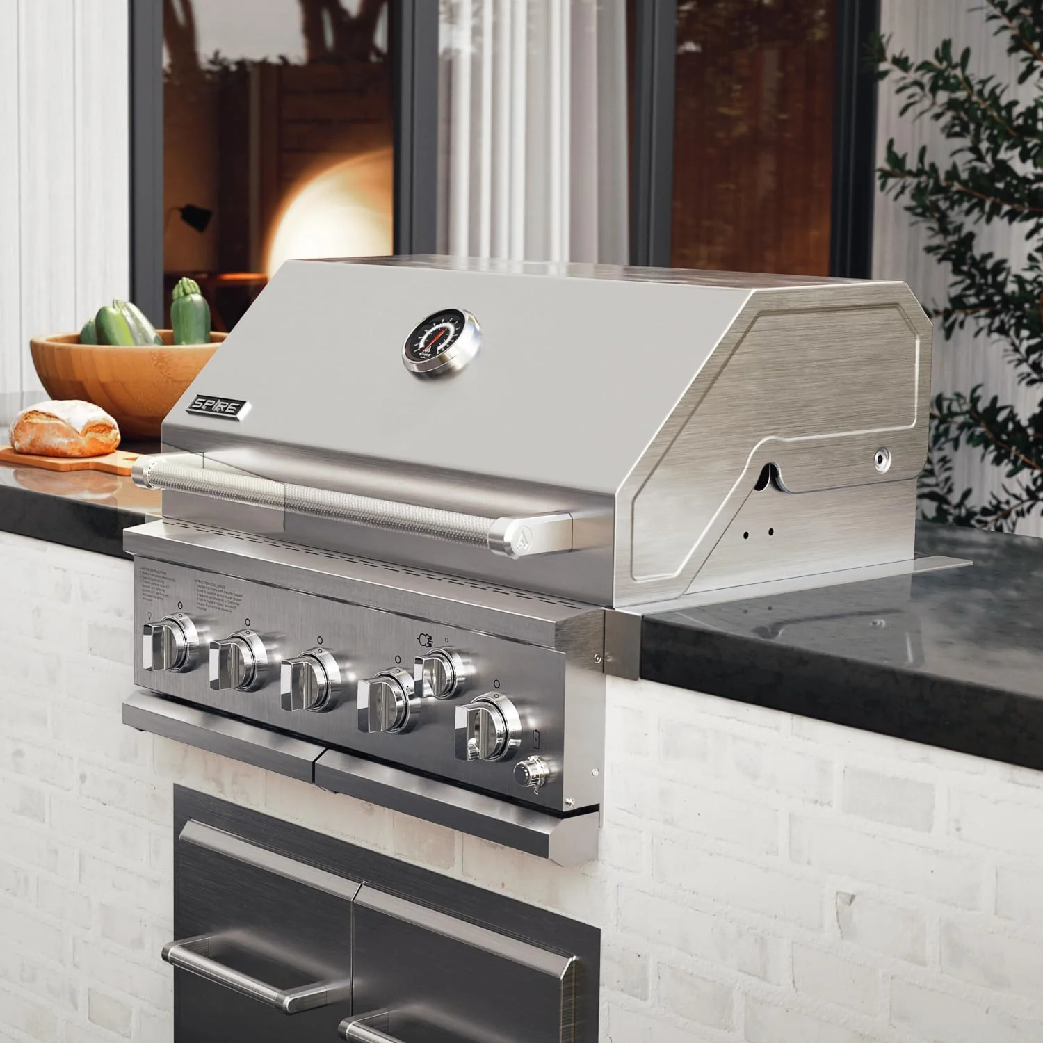 Spire 5 Burner Built-In Propane Gas Grill, Stainless Steel, 30 Inch, 750 SQ In, 63,000 BTUs - 740-0788P - Image 8 Spire 5 Burner Built-In Propane Gas Grill, Stainless Steel, 30 Inch, 750 SQ In, 63,000 BTUs - 740-0788P - Image 8