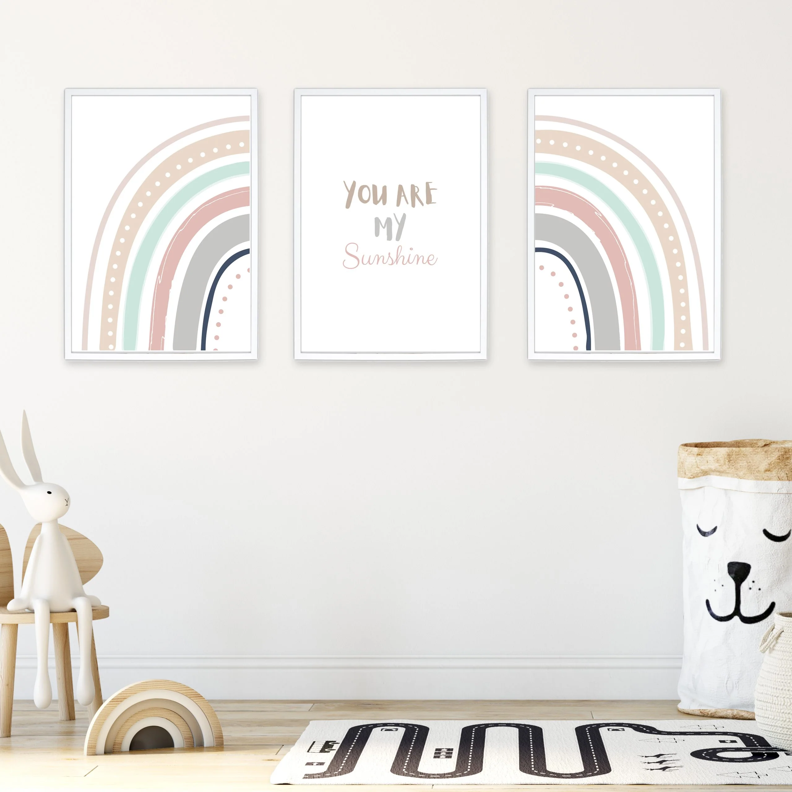 Bowzoom Poster Pastell Regenbogen