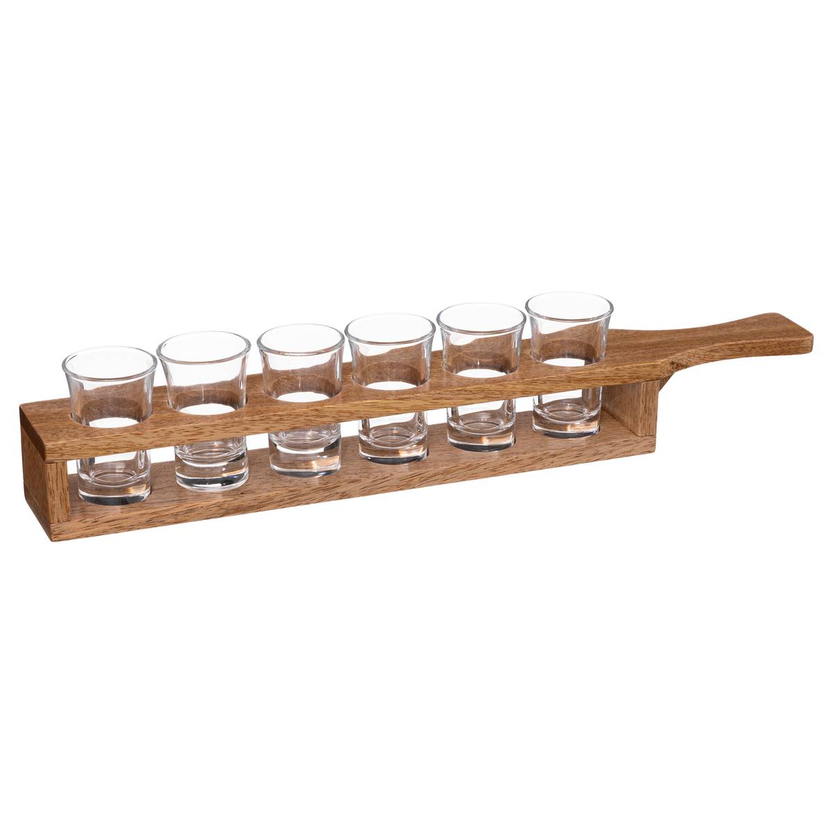 6-shot glass rack "Victor" 24 ml, Brown