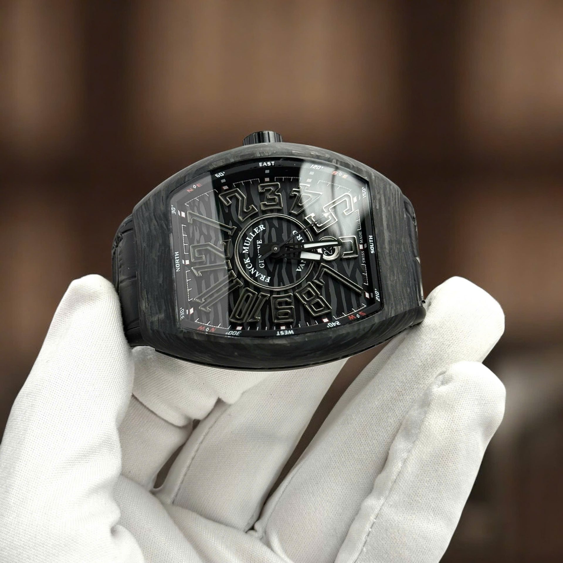 Franck Muller Knock Off Watches Vanguard V45 Black Carbon Automatic Movement ABF Factory 45mm - Top club