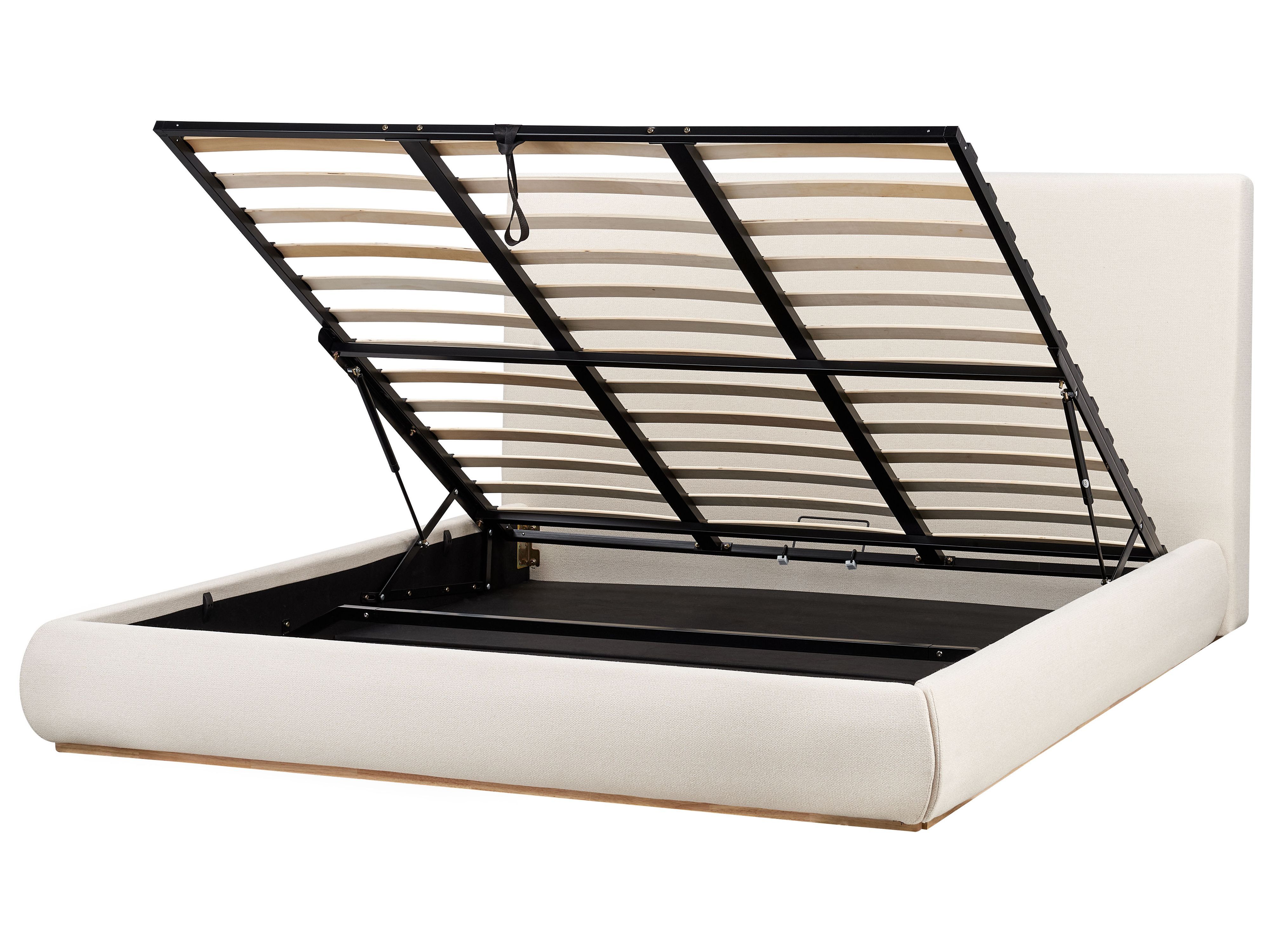 Ottoman Bed Fabric CAMPAGNE 180 x 200 cm (EU Super King) Light Beige