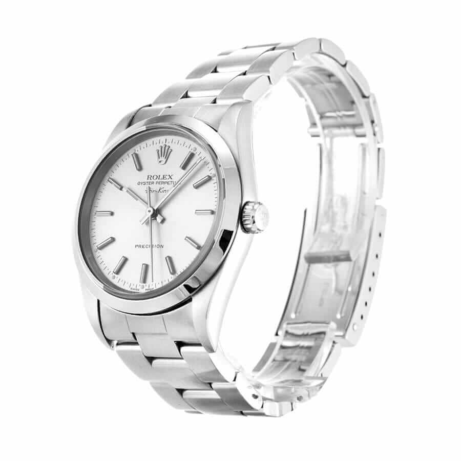 Rolex Air King 14000 Stainless Steel White Dial Replica - Elite Watch Atelier