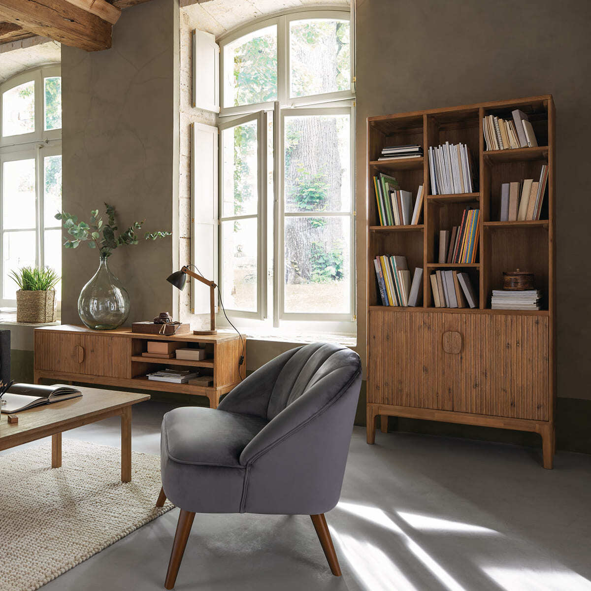 Bookcase "Sabor" Acacia, 95x190 cm