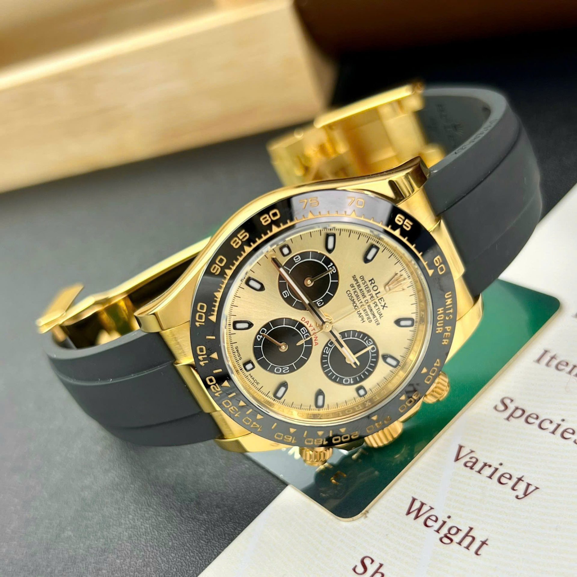 Rolex Daytona Best Replica Watch Gold Wrapped Custom 40mm - Top club