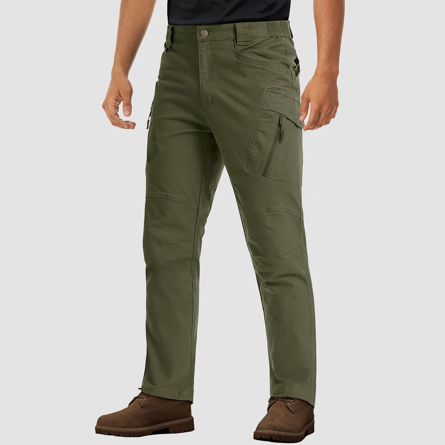 Men's Tactical Pants with 9 Pockets Rip-Stop Lightweight Work Cargo Pants