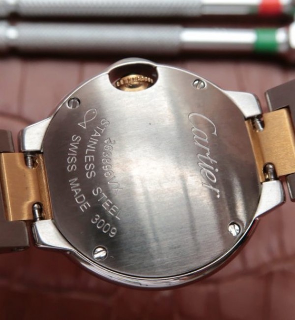 Replica Cartier Ballon Bleu Ladies 28mm SS White Dial SS/YG Bracelet Ronda Quartz - Top club