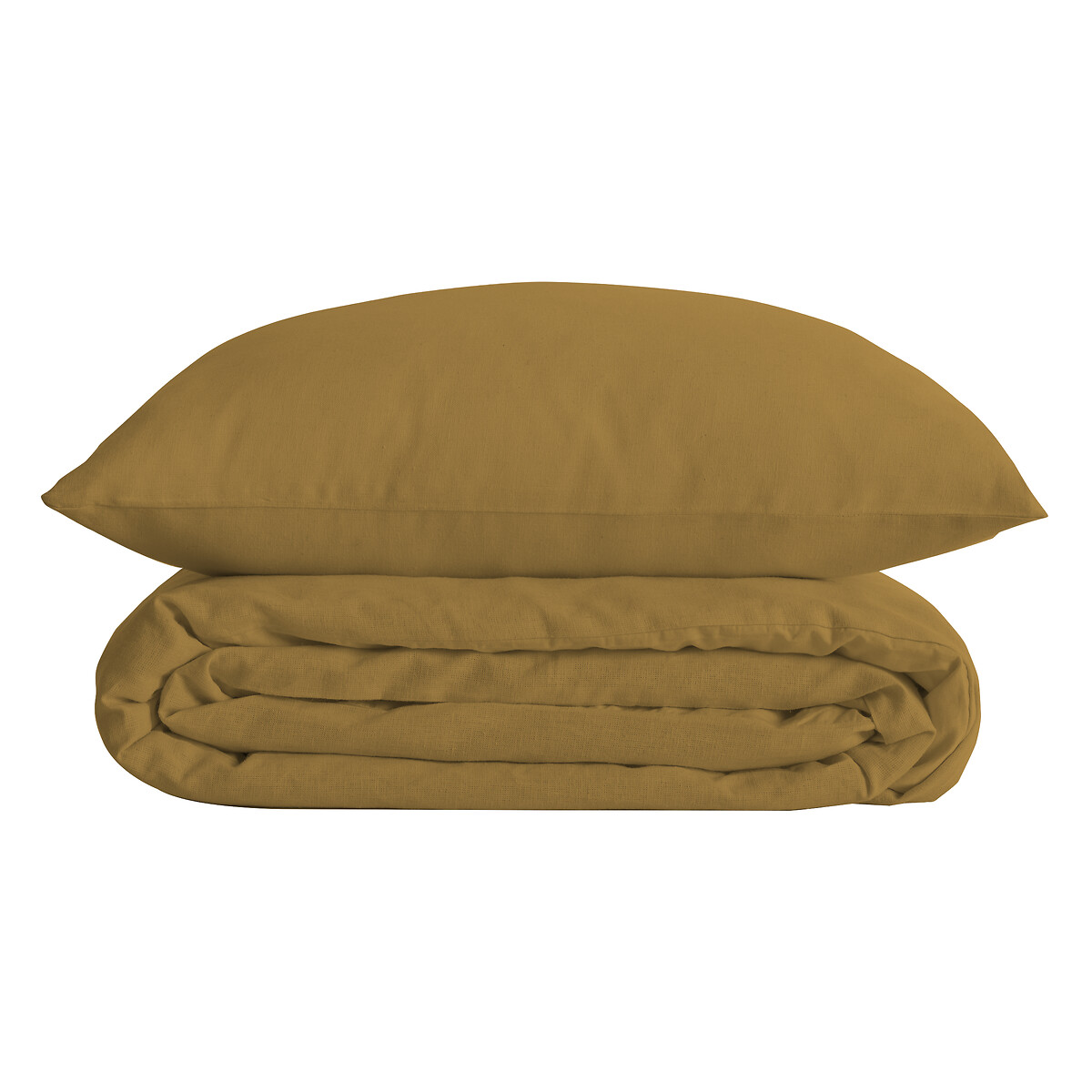 Bed linen set "Landiha" Mustard yellow, 240x260 cm