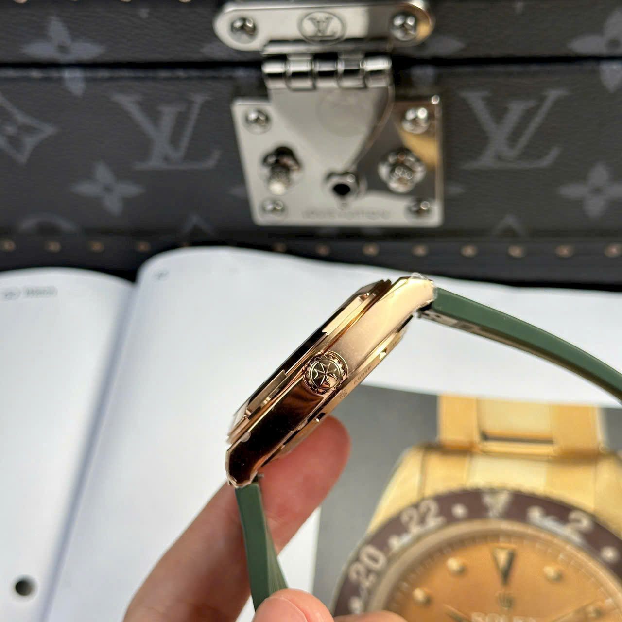 Vacheron Constantin Replica Watch Overseas 4500V Green Dial Rubber Strap 41mm - Top club