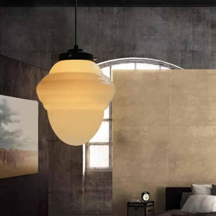 TimelessGlow – Geometrische Hanglamp in Mat Glas