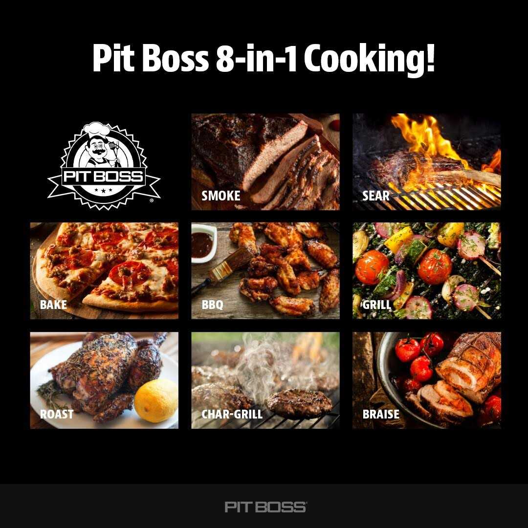 Pit Boss Pro Series 850 Sq in Hammertone Pellet Grill With Smart Compatibility - PB850PS2 10575 - Image 2 Pit Boss Pro Series 850 Sq in Hammertone Pellet Grill With Smart Compatibility - PB850PS2 10575 - Image 2
