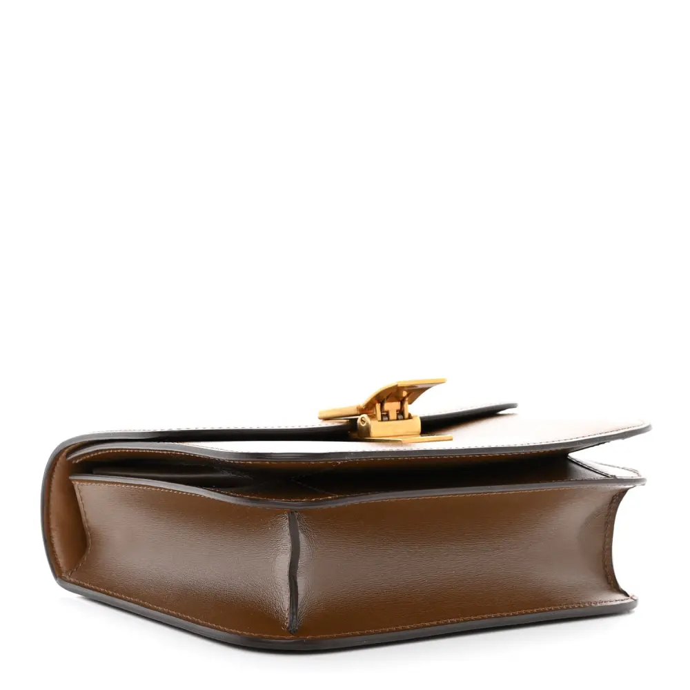 Celine Camel Box Replica Handbag with Gold Hardware1:1High-quality replica