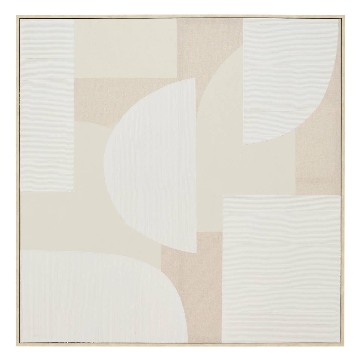 3D Canvas "Bhavik" Beige, 90x90 cm