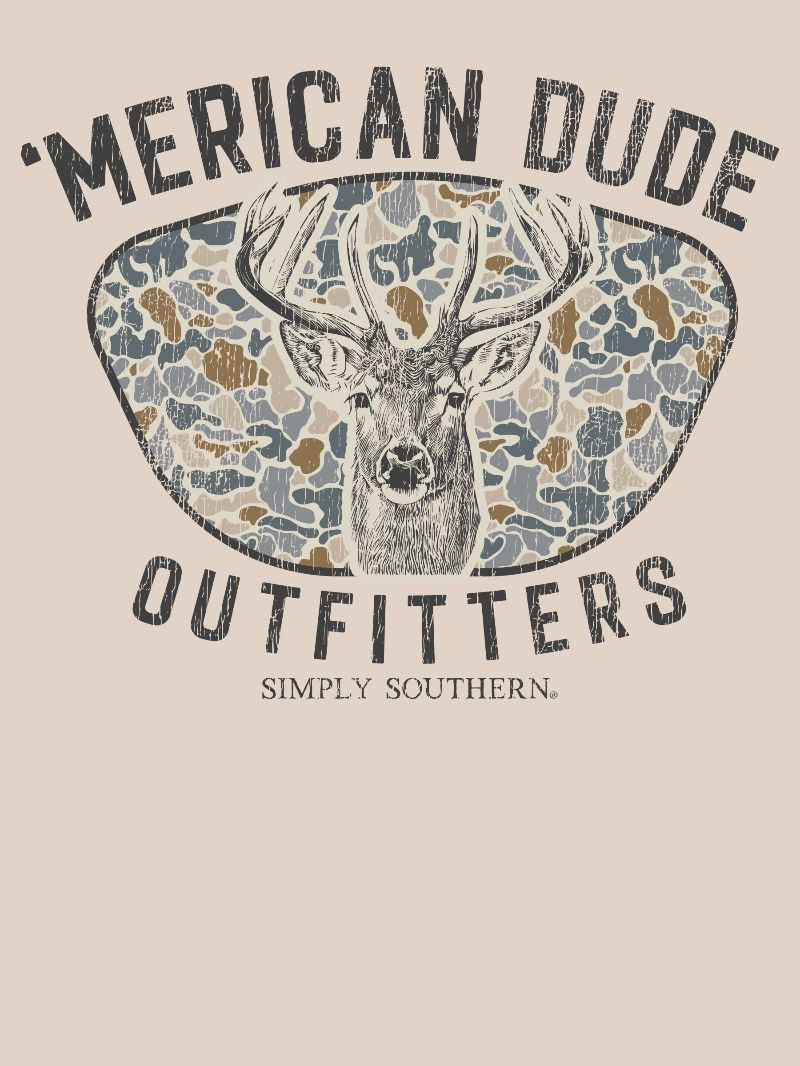 YTH-MN-SS-DEERDUDE-LINEN - Simply Southern Outlet