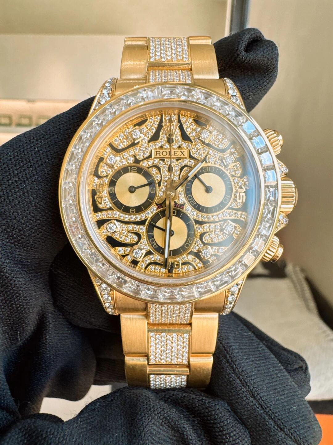 Rolex Daytona Eye of the Tiger Yellow Gold 116598TBR(1:1 replica) - Elite Watch Atelier