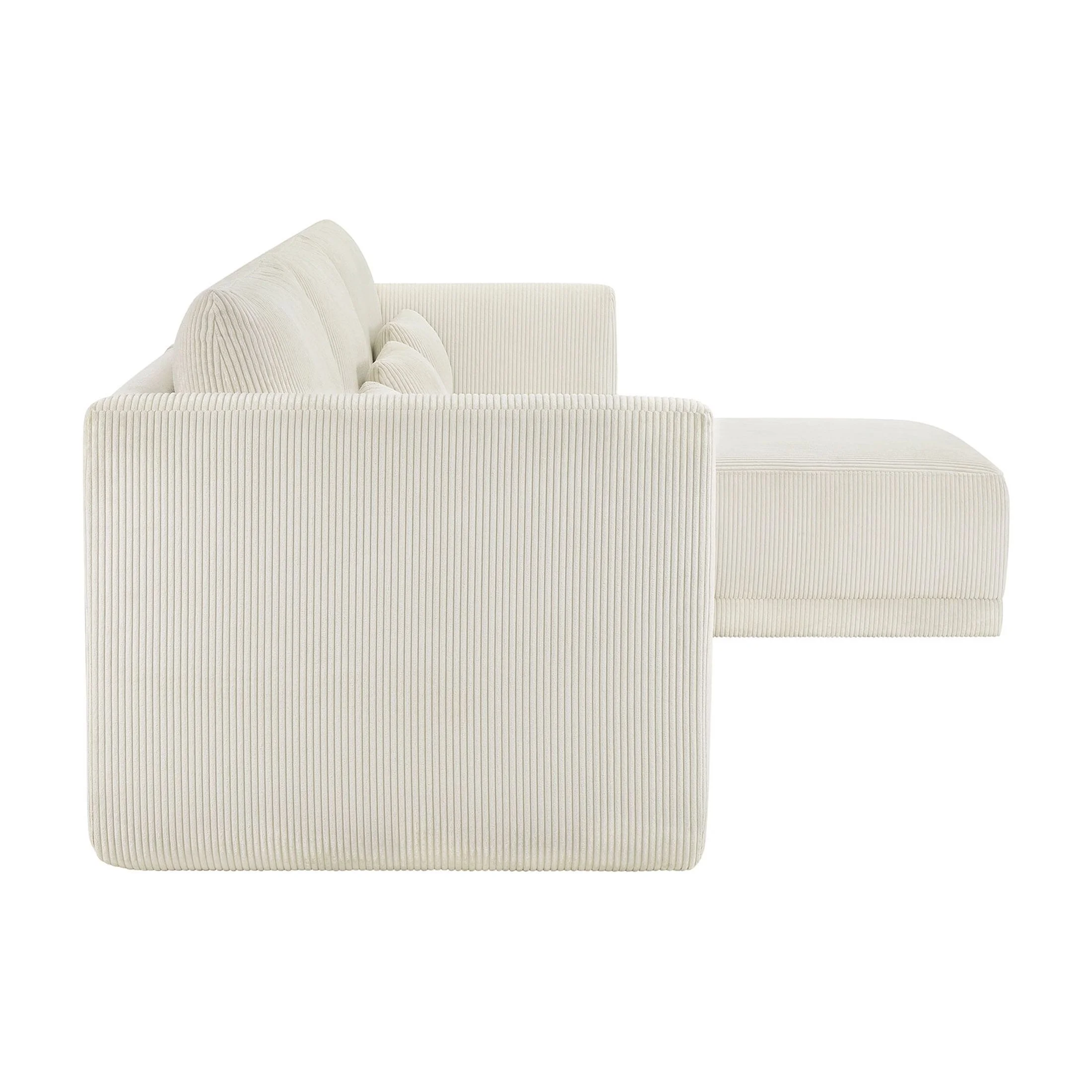 Beautiful Drew Modular Sectional Sofa with Ottoman by Drew Barrymore, Gray Fabric - Image 47