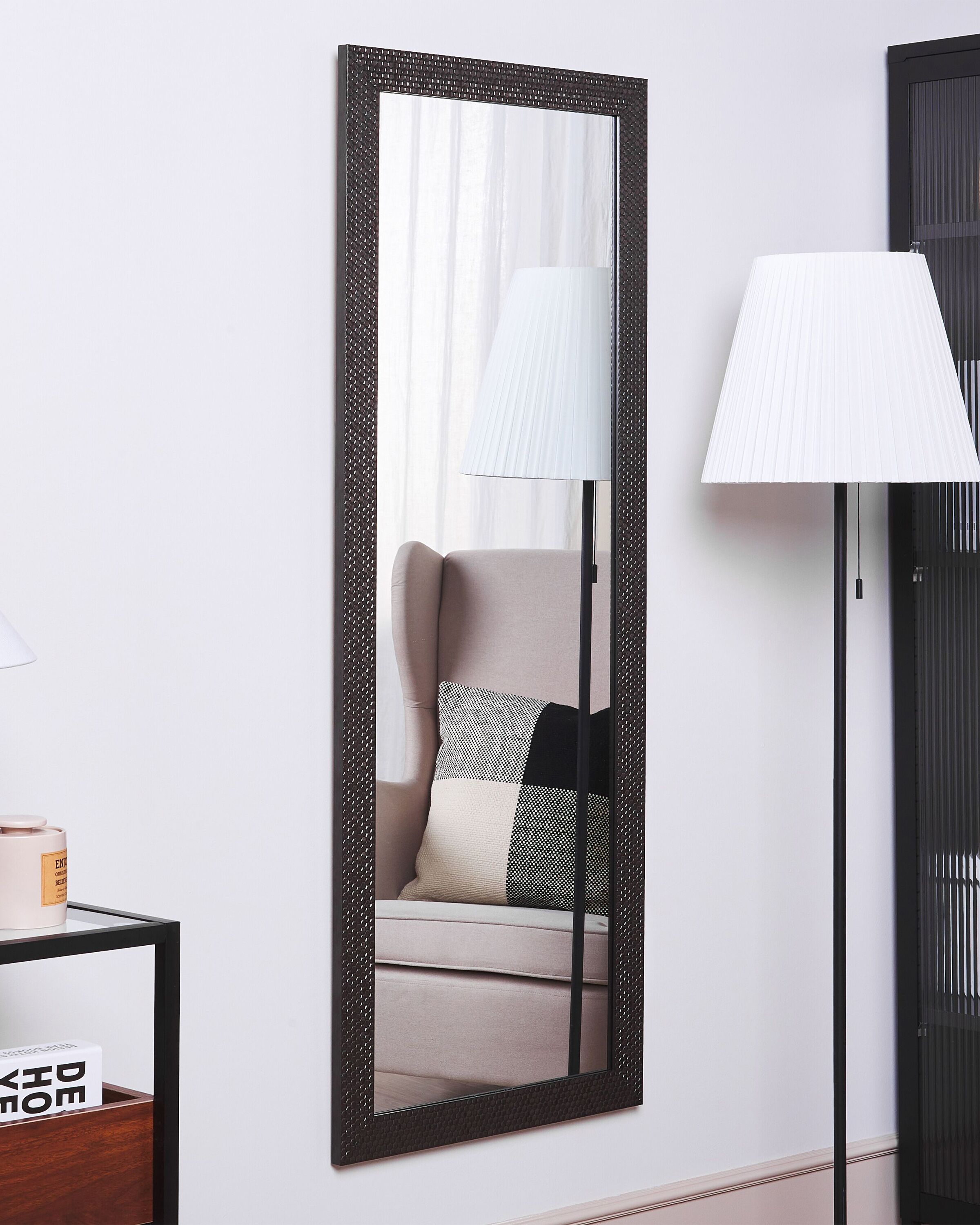 Wall Mirror AJACCIO 50 cm 130 cm Silver